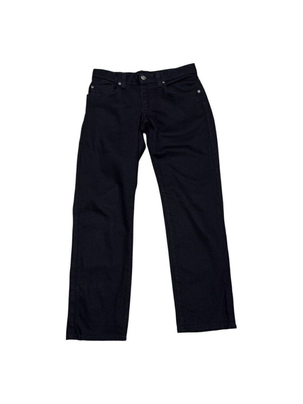 FIDELITY Luxury Designer Black SLIM JIM Casual Straight Denim Pants Jeans 29